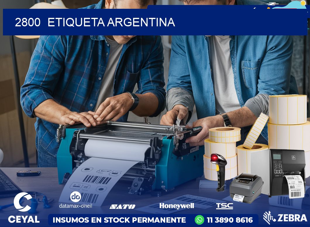 2800  ETIQUETA ARGENTINA