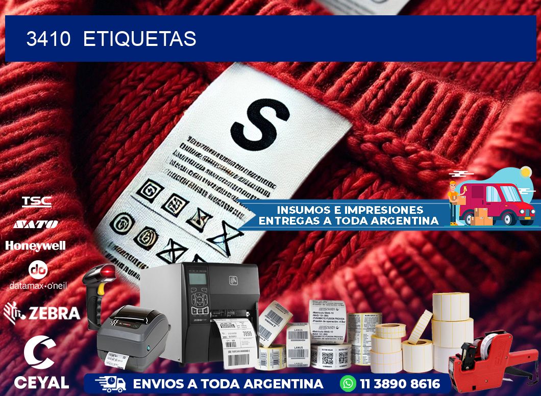 3410  ETIQUETAS