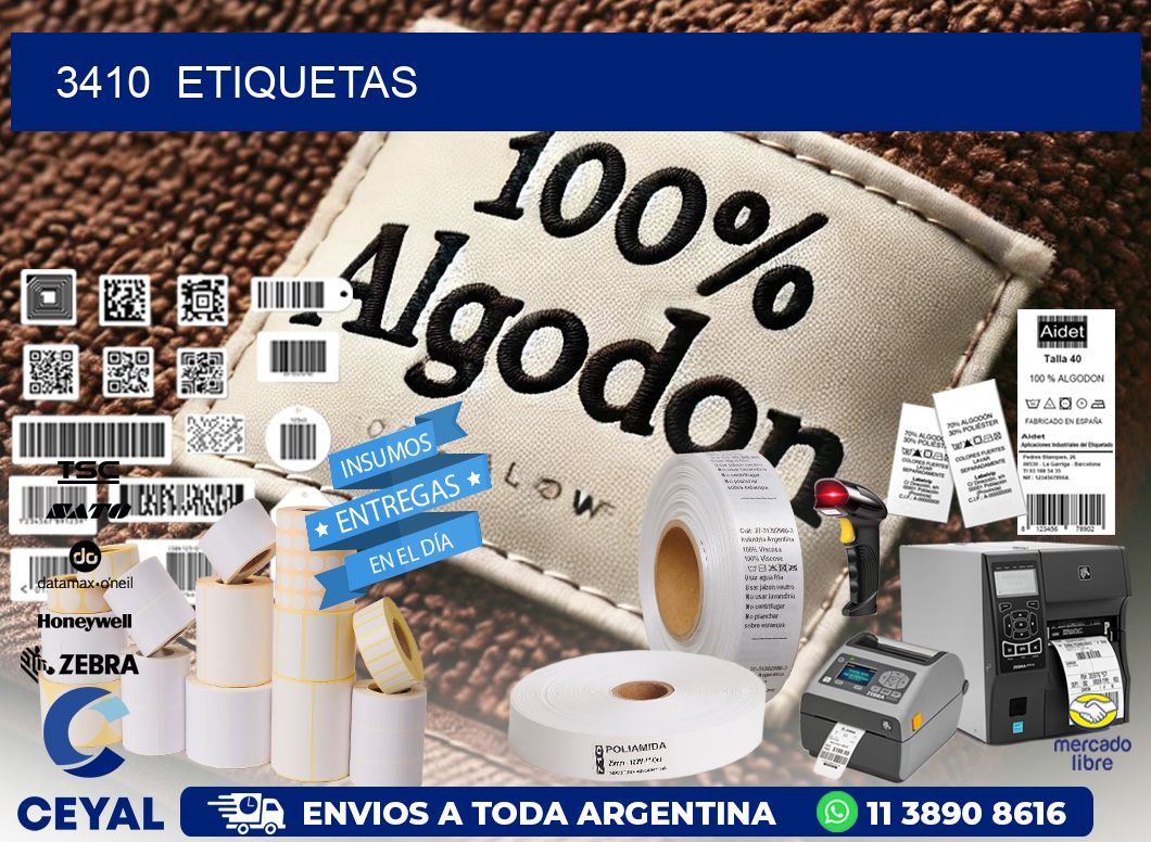 3410  ETIQUETAS