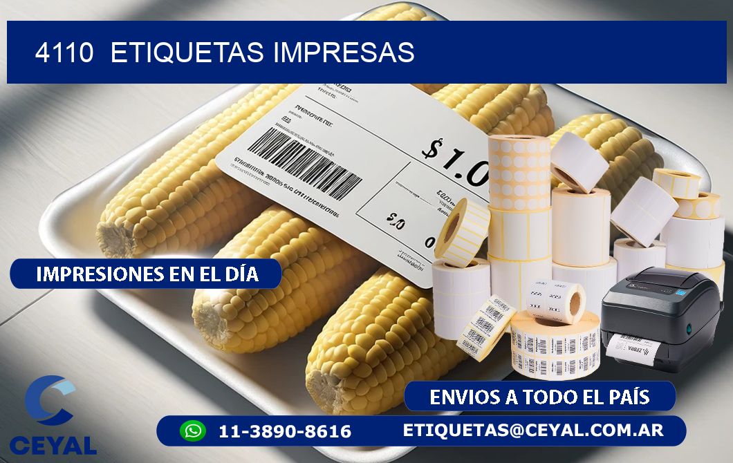 4110  ETIQUETAS IMPRESAS