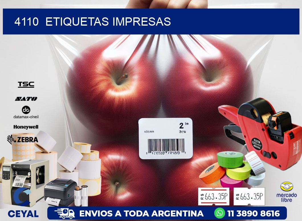 4110  ETIQUETAS IMPRESAS