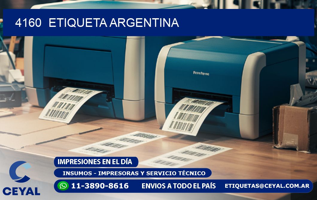 4160  ETIQUETA ARGENTINA