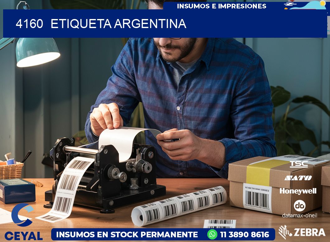 4160  ETIQUETA ARGENTINA