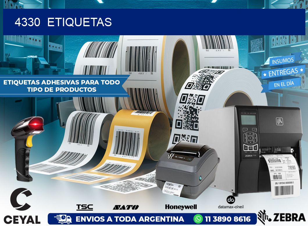 4330  ETIQUETAS