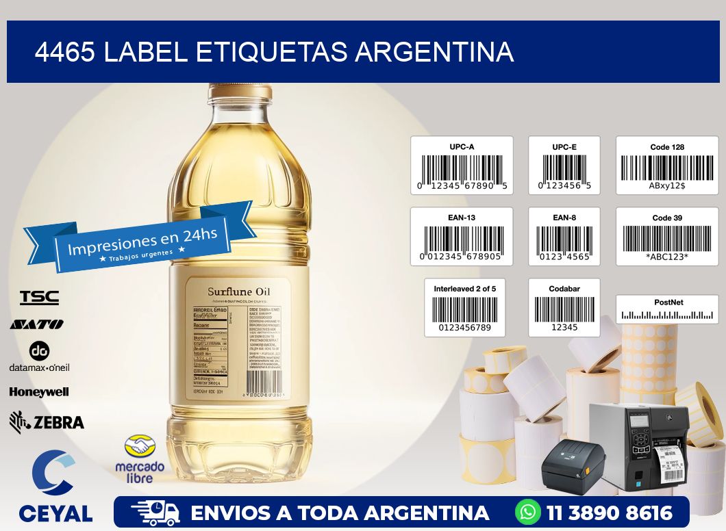 4465 LABEL ETIQUETAS ARGENTINA