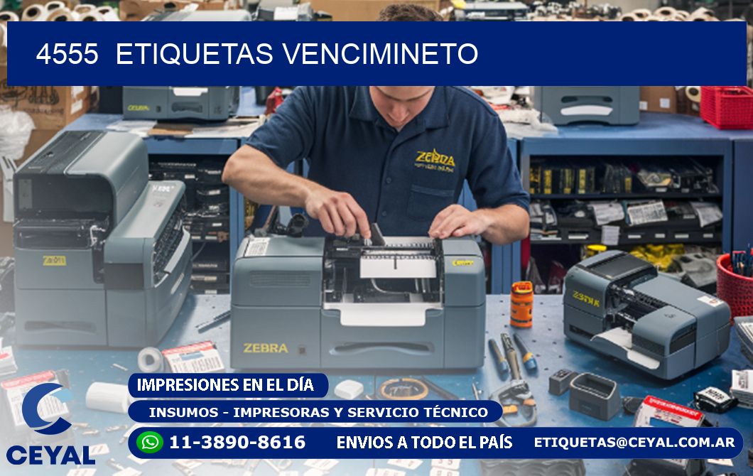 4555  ETIQUETAS VENCIMINETO