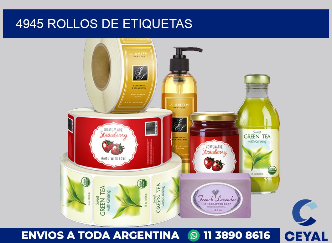 4945 ROLLOS DE ETIQUETAS