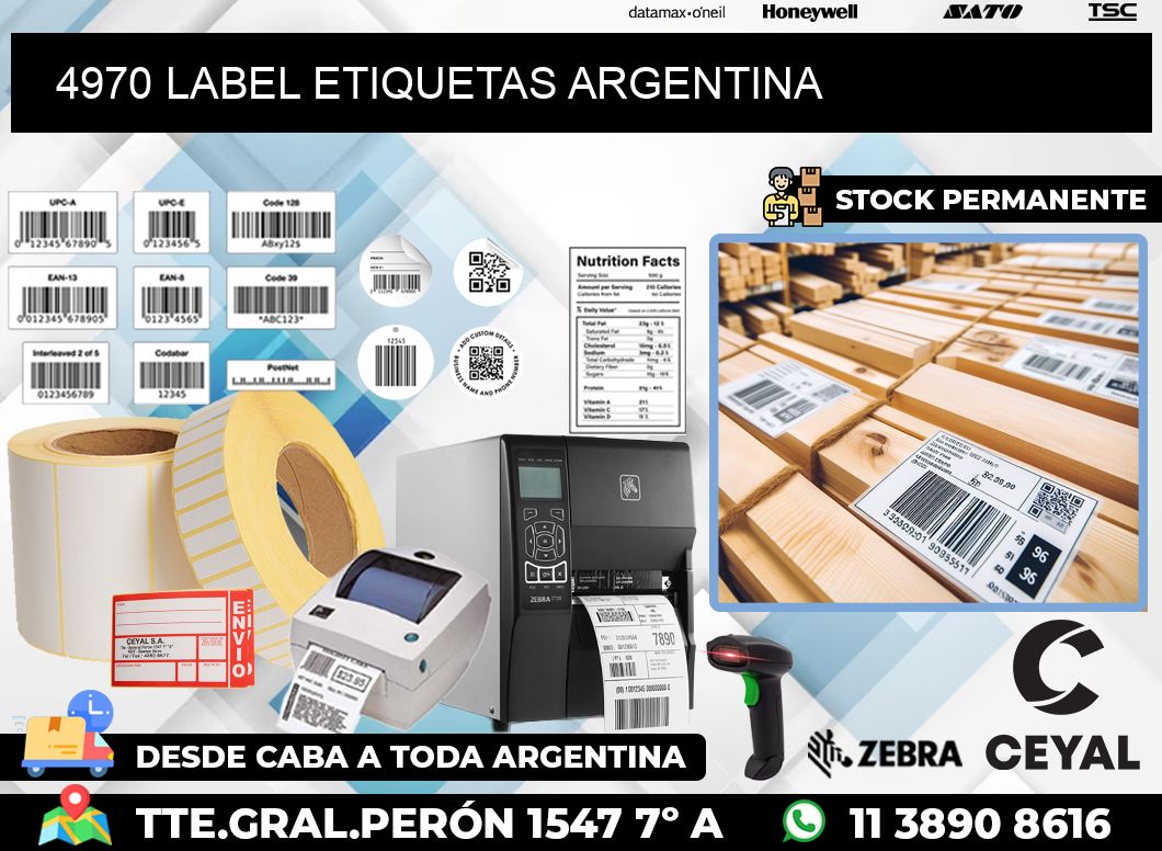 4970 LABEL ETIQUETAS ARGENTINA