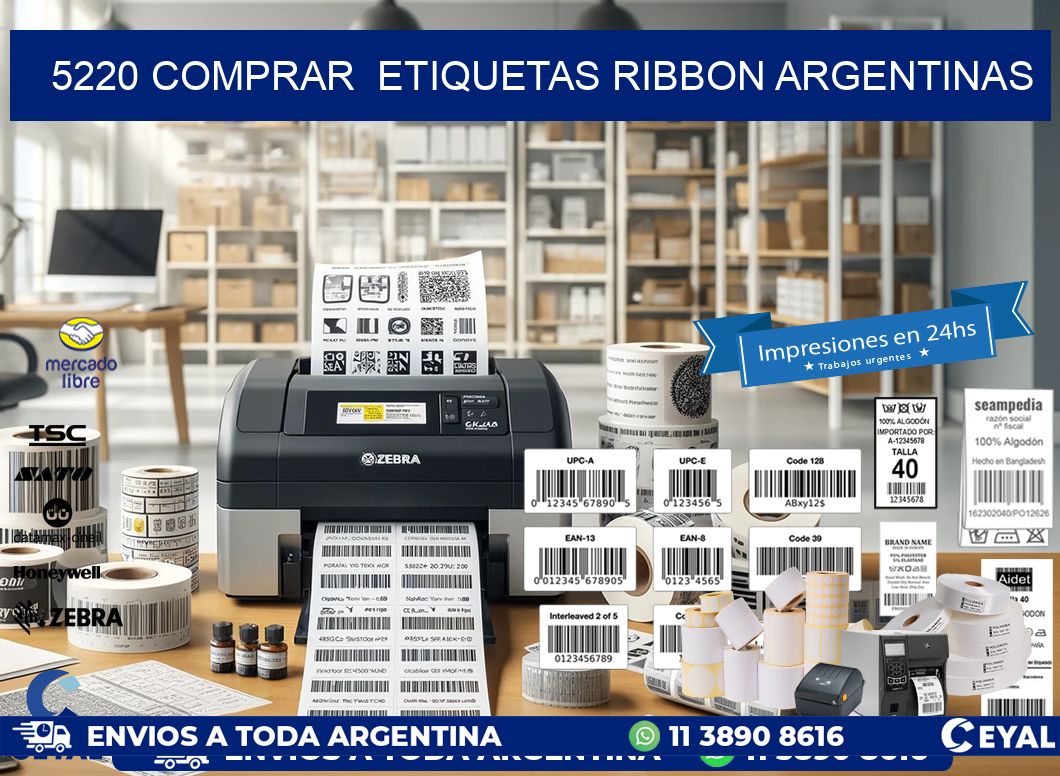 5220 COMPRAR  ETIQUETAS RIBBON ARGENTINAS
