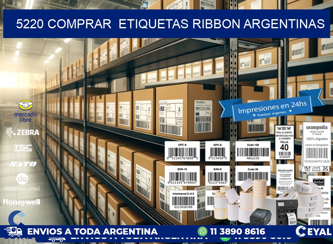 5220 COMPRAR  ETIQUETAS RIBBON ARGENTINAS