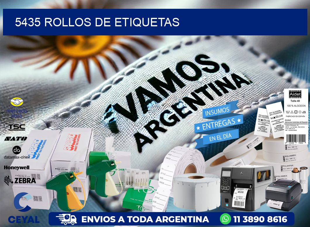 5435 ROLLOS DE ETIQUETAS