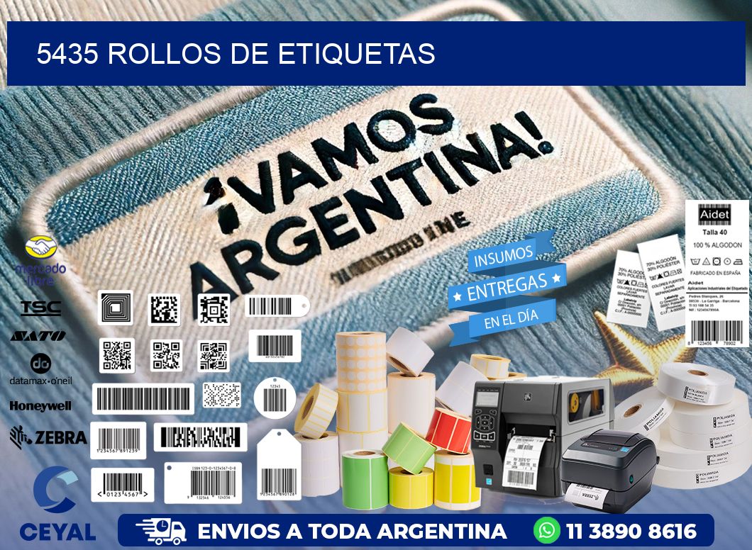 5435 ROLLOS DE ETIQUETAS