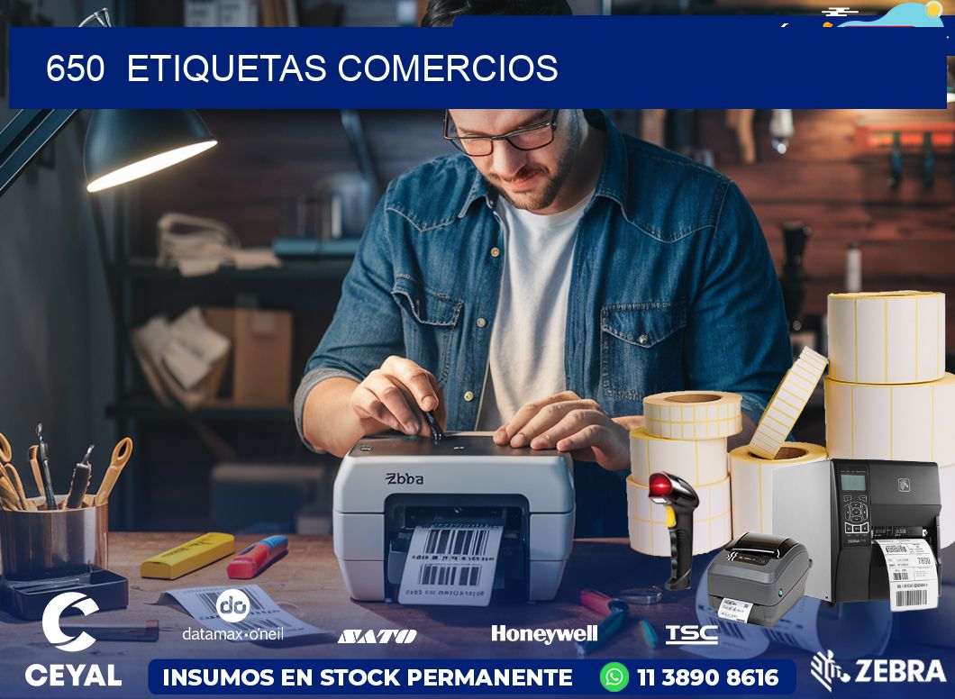 650  ETIQUETAS COMERCIOS