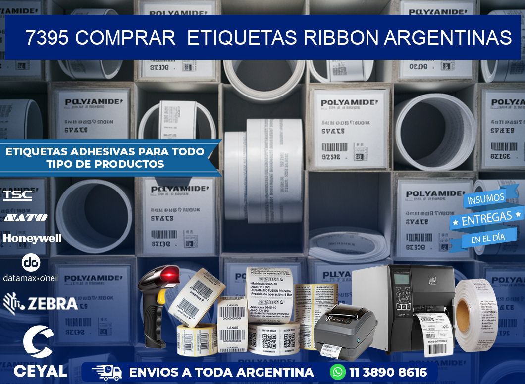 7395 COMPRAR  ETIQUETAS RIBBON ARGENTINAS