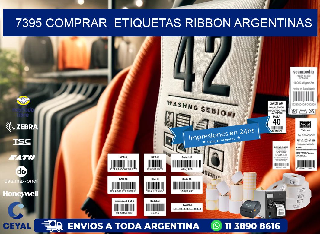 7395 COMPRAR  ETIQUETAS RIBBON ARGENTINAS