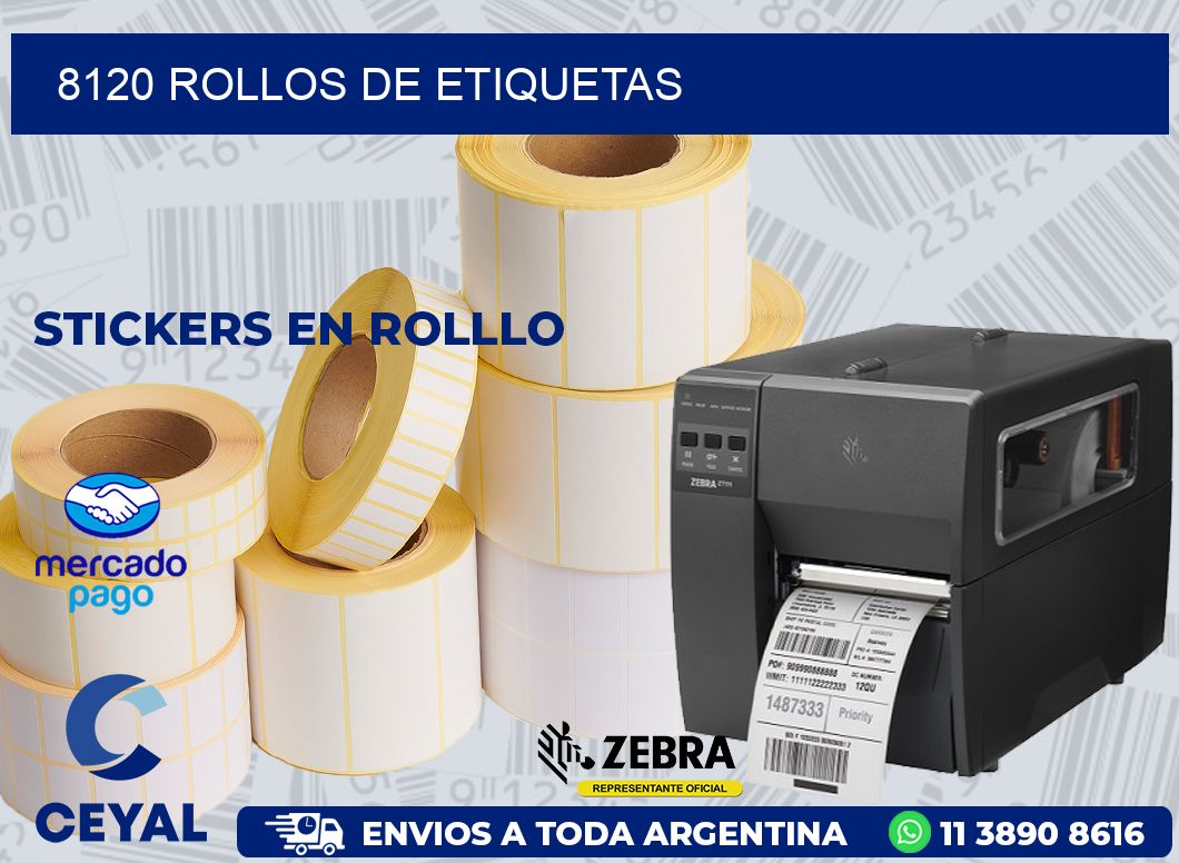 8120 ROLLOS DE ETIQUETAS