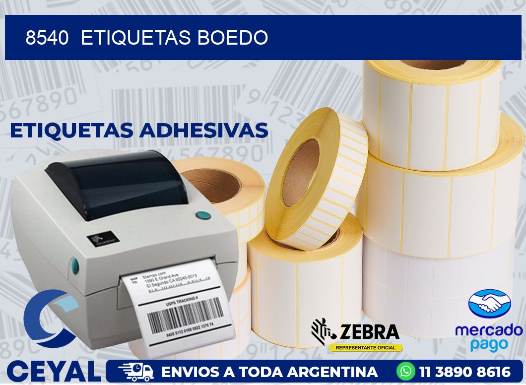 8540  ETIQUETAS BOEDO