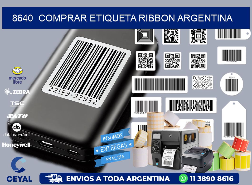 8640  COMPRAR ETIQUETA RIBBON ARGENTINA