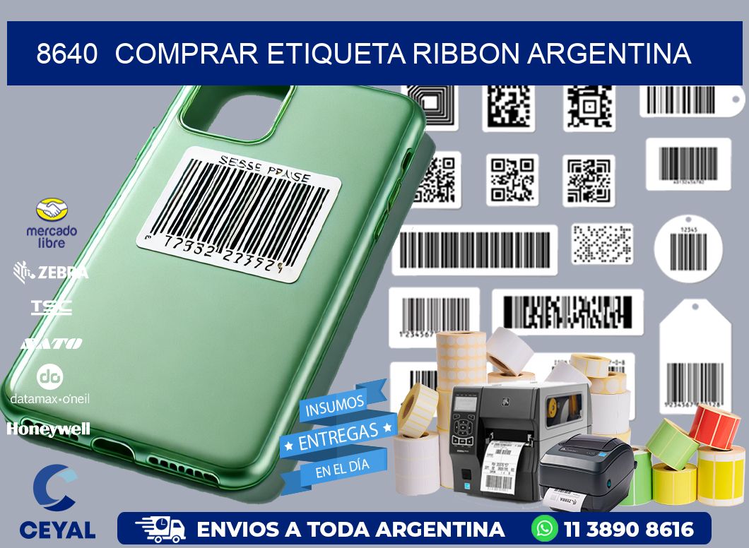 8640  COMPRAR ETIQUETA RIBBON ARGENTINA