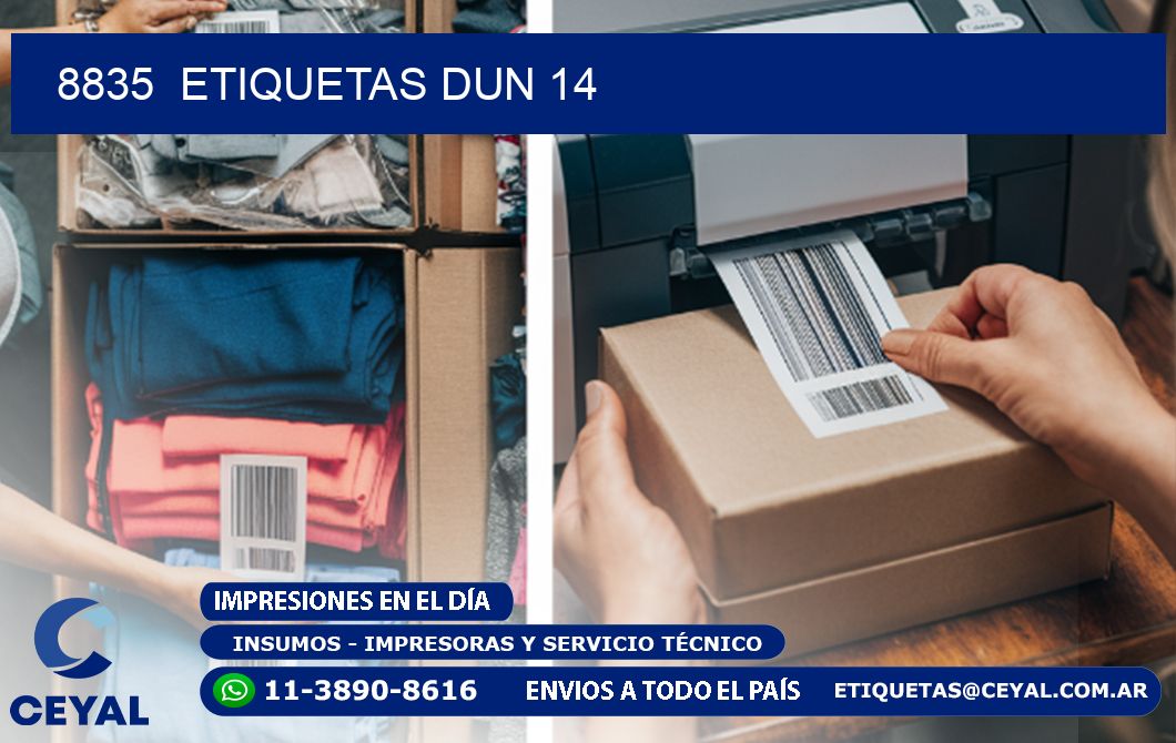 8835  ETIQUETAS DUN 14