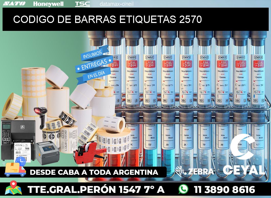 CODIGO DE BARRAS ETIQUETAS 2570