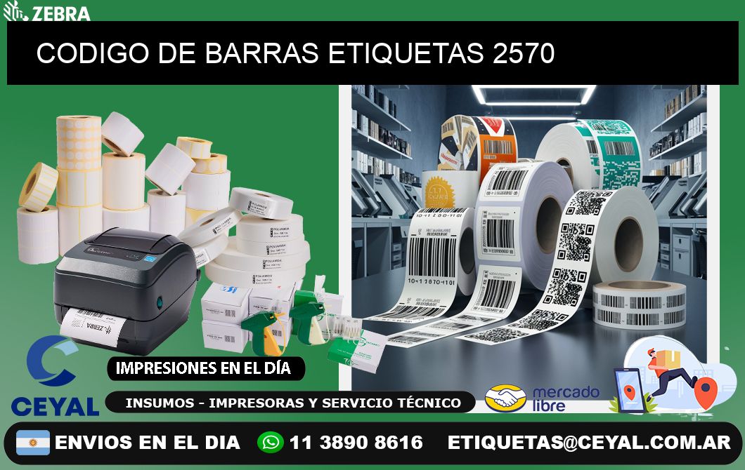 CODIGO DE BARRAS ETIQUETAS 2570