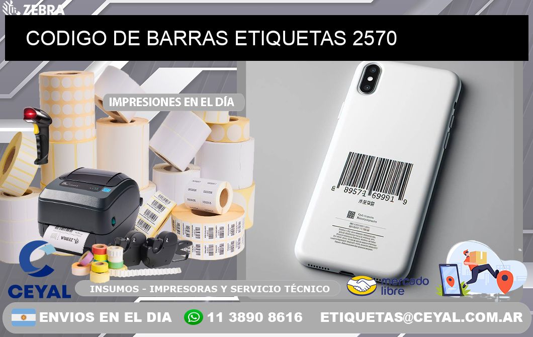 CODIGO DE BARRAS ETIQUETAS 2570