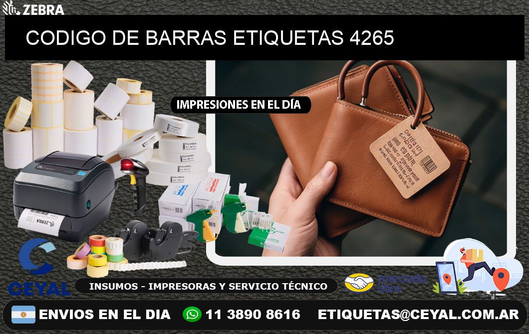 CODIGO DE BARRAS ETIQUETAS 4265