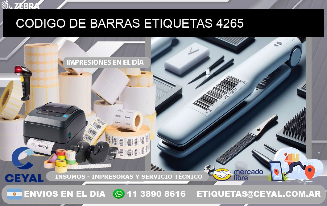 CODIGO DE BARRAS ETIQUETAS 4265