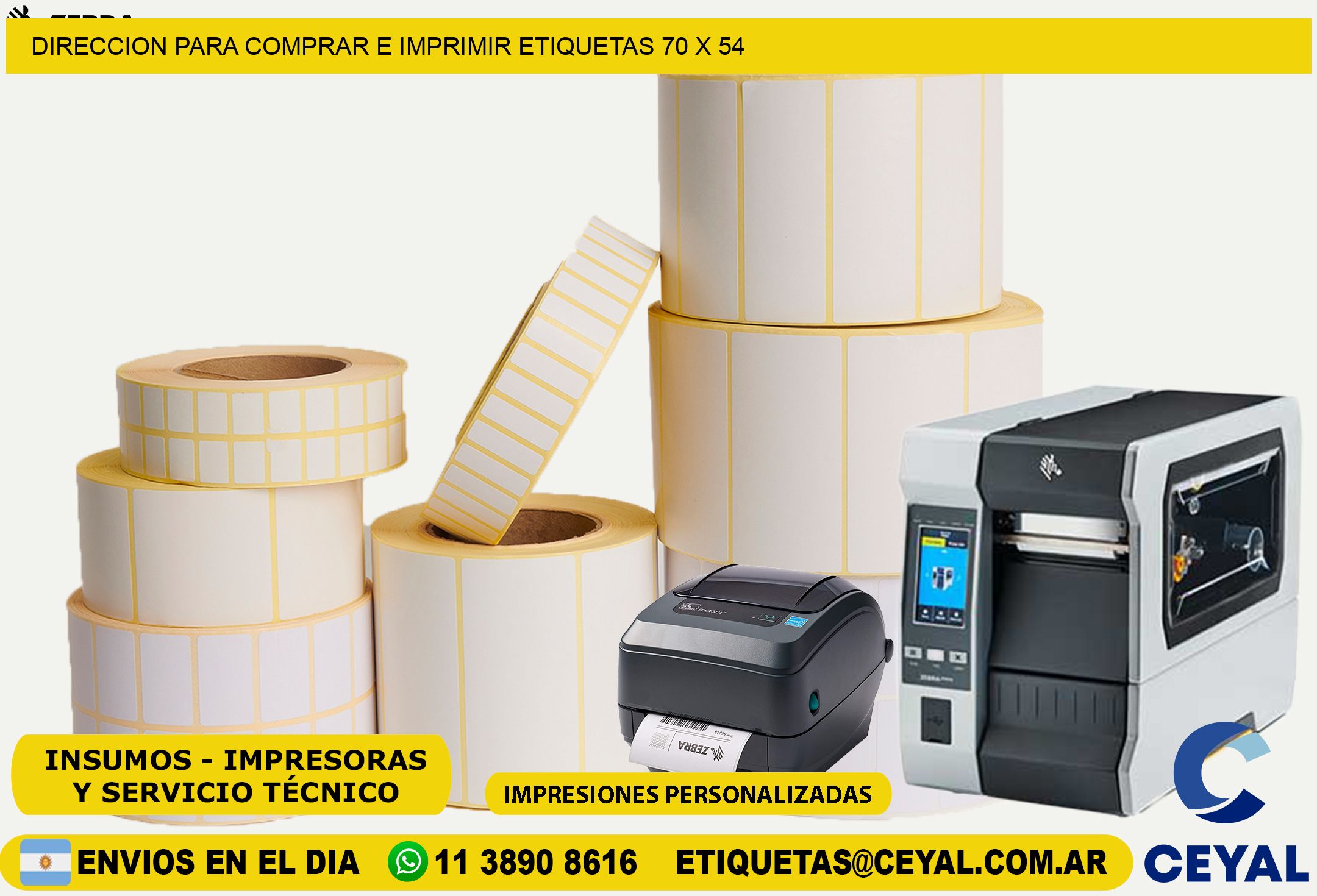 DIRECCION PARA COMPRAR E IMPRIMIR ETIQUETAS 70 x 54