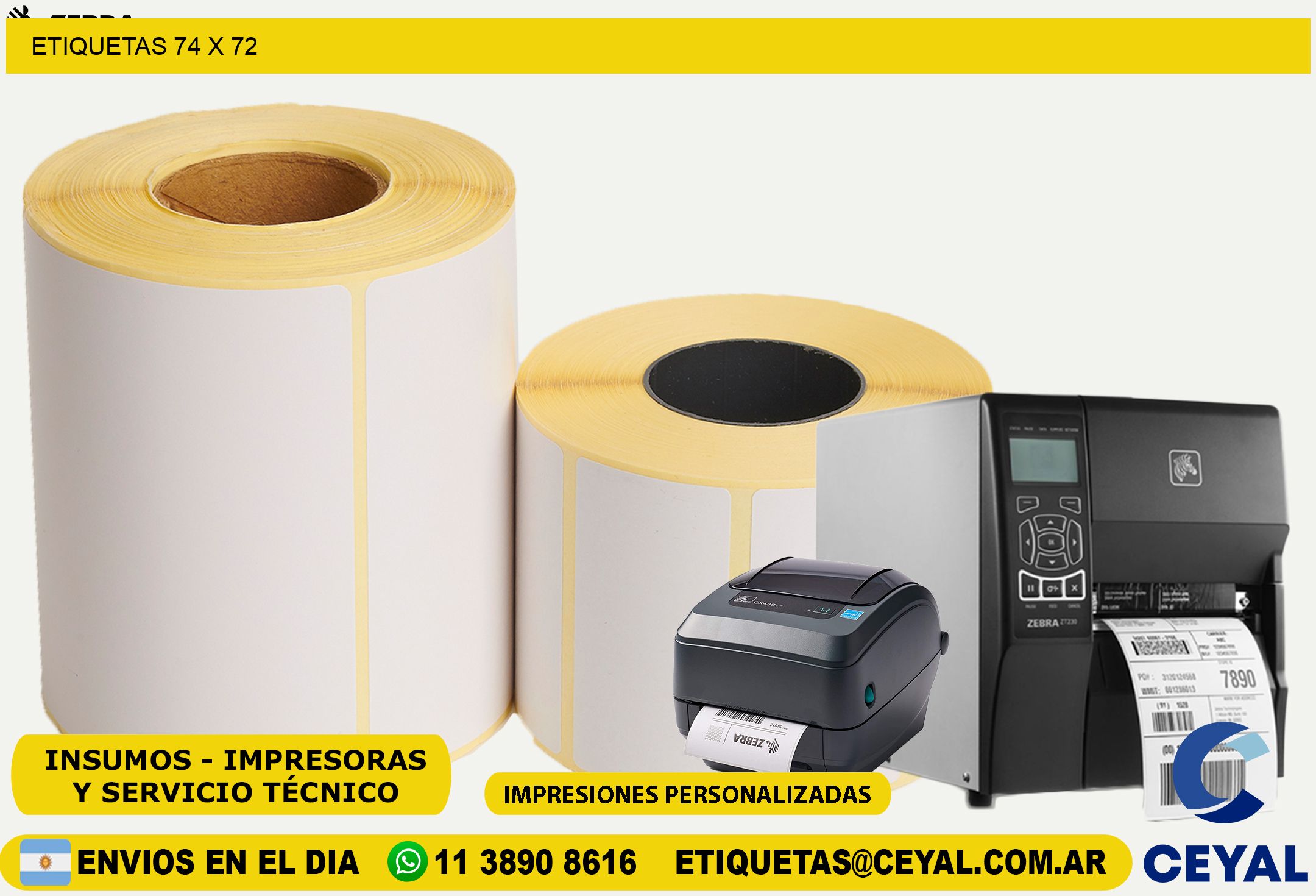 ETIQUETAS 74 x 72