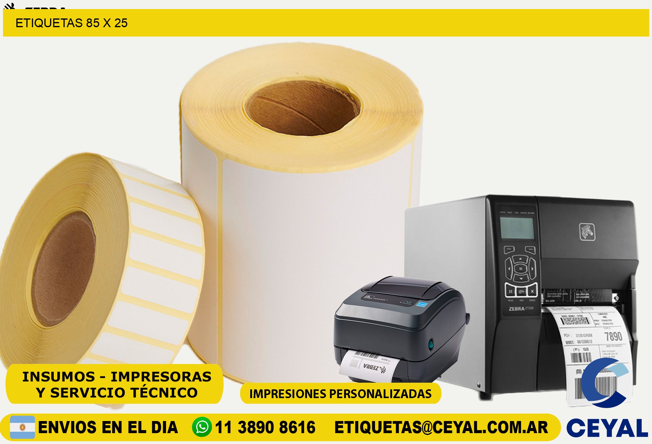 ETIQUETAS 85 x 25