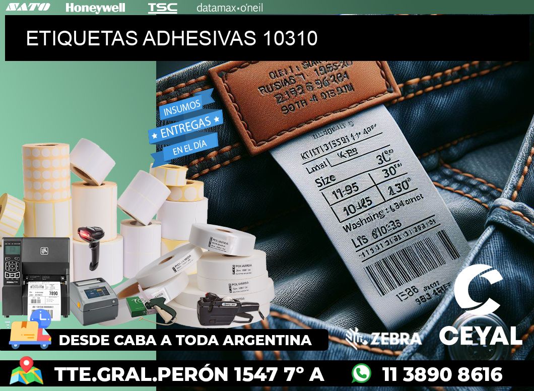 ETIQUETAS ADHESIVAS 10310