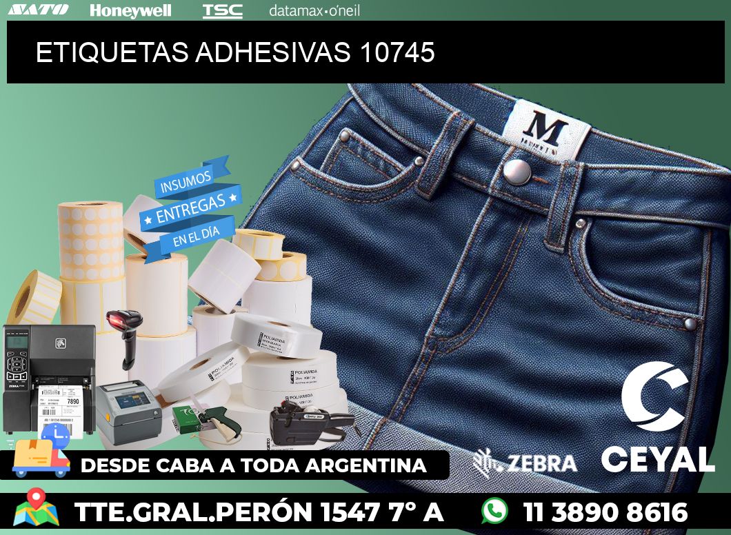 ETIQUETAS ADHESIVAS 10745