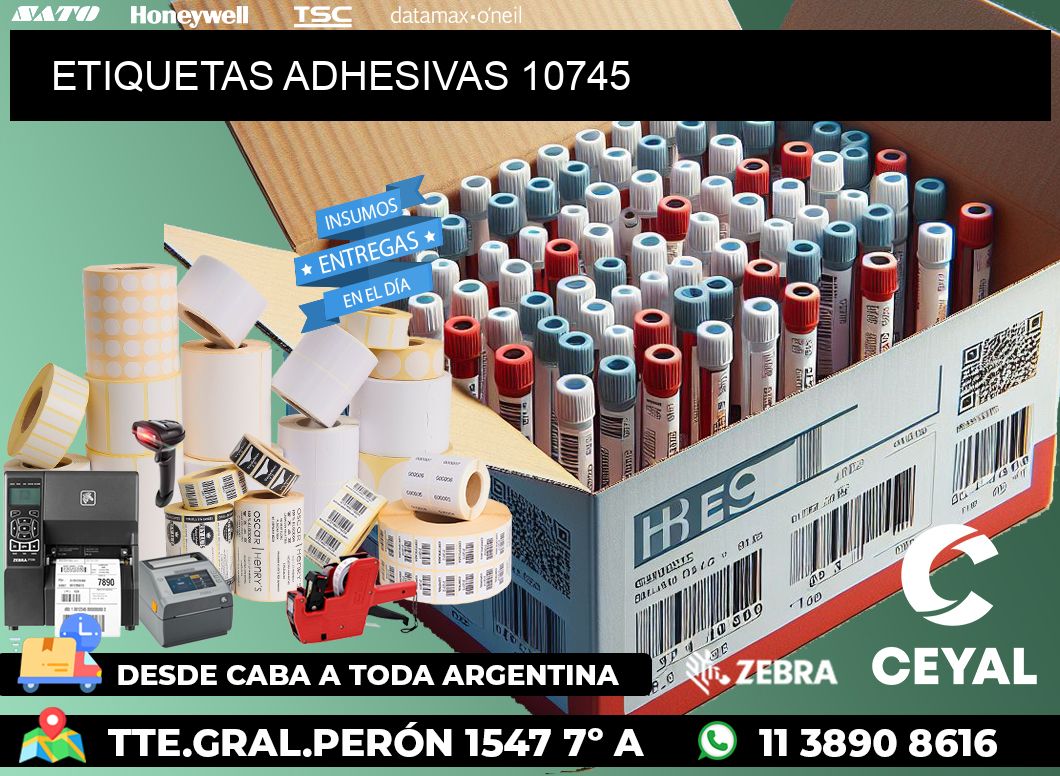 ETIQUETAS ADHESIVAS 10745