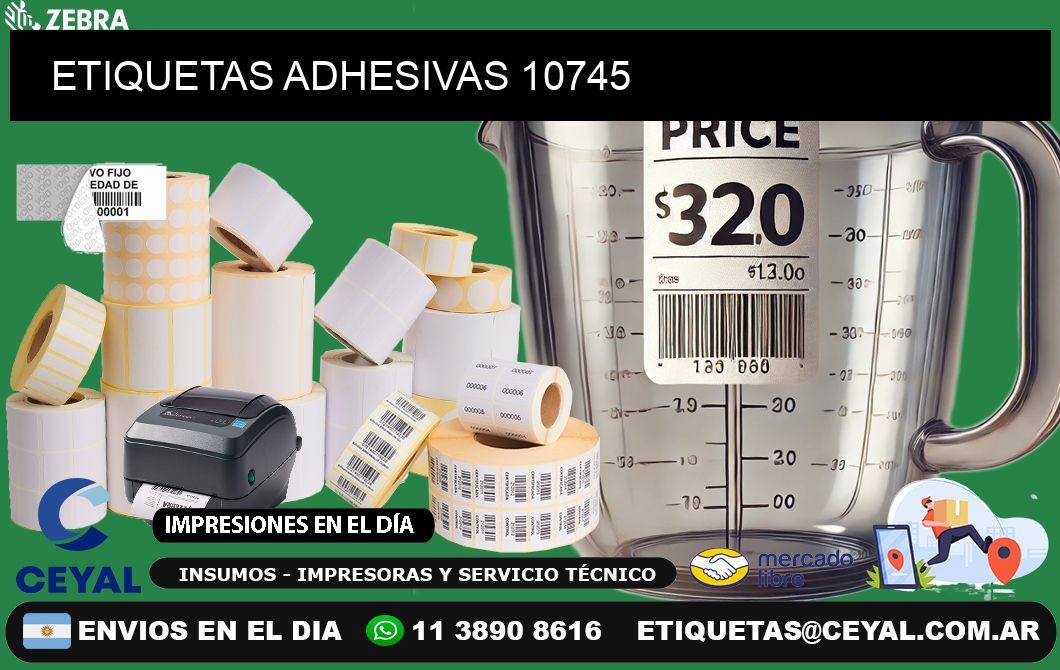 ETIQUETAS ADHESIVAS 10745