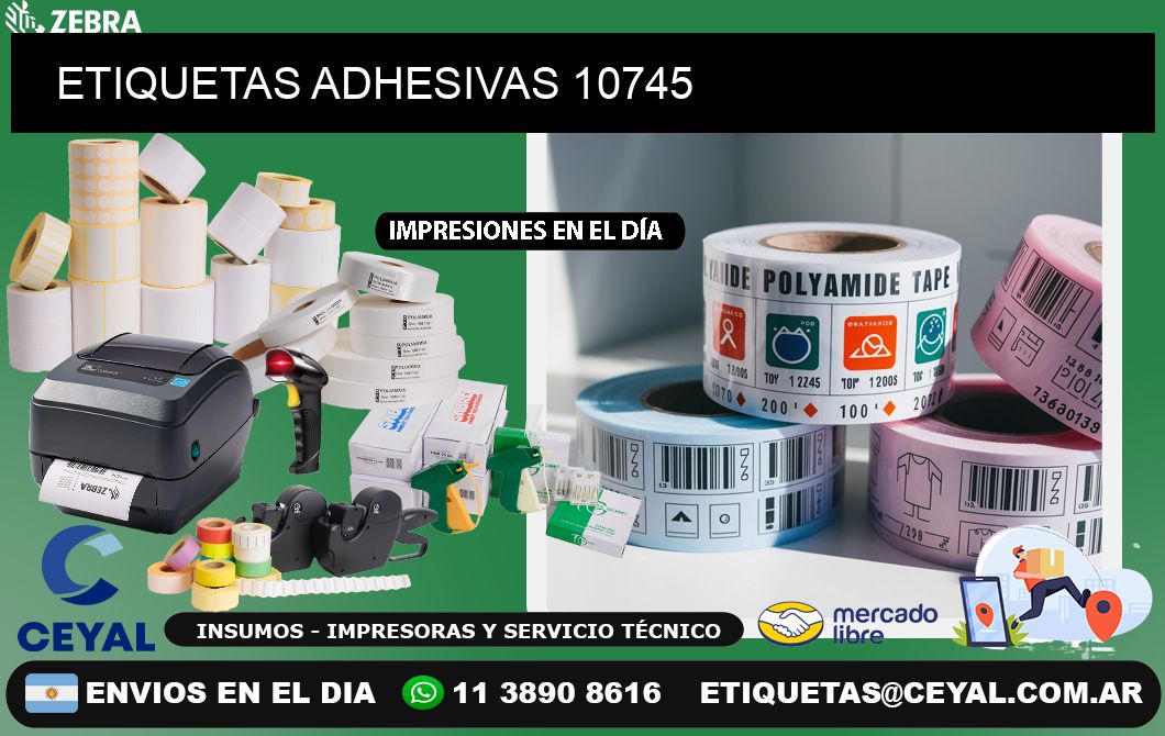 ETIQUETAS ADHESIVAS 10745