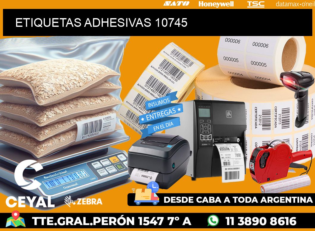 ETIQUETAS ADHESIVAS 10745