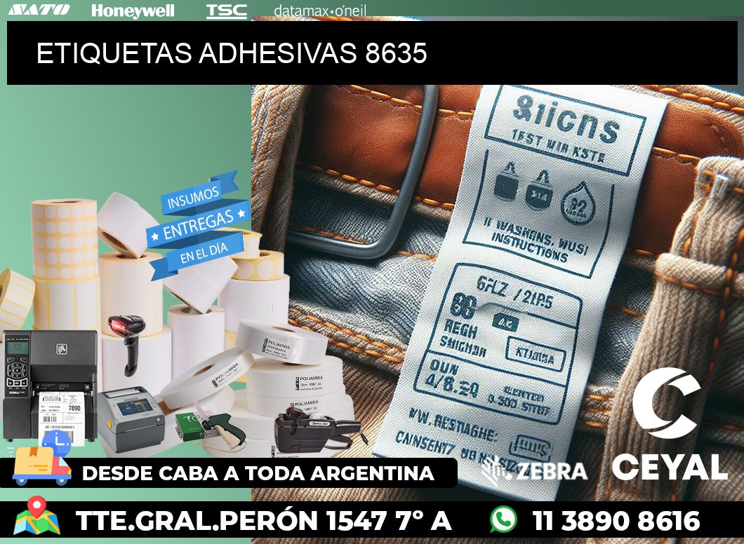 ETIQUETAS ADHESIVAS 8635