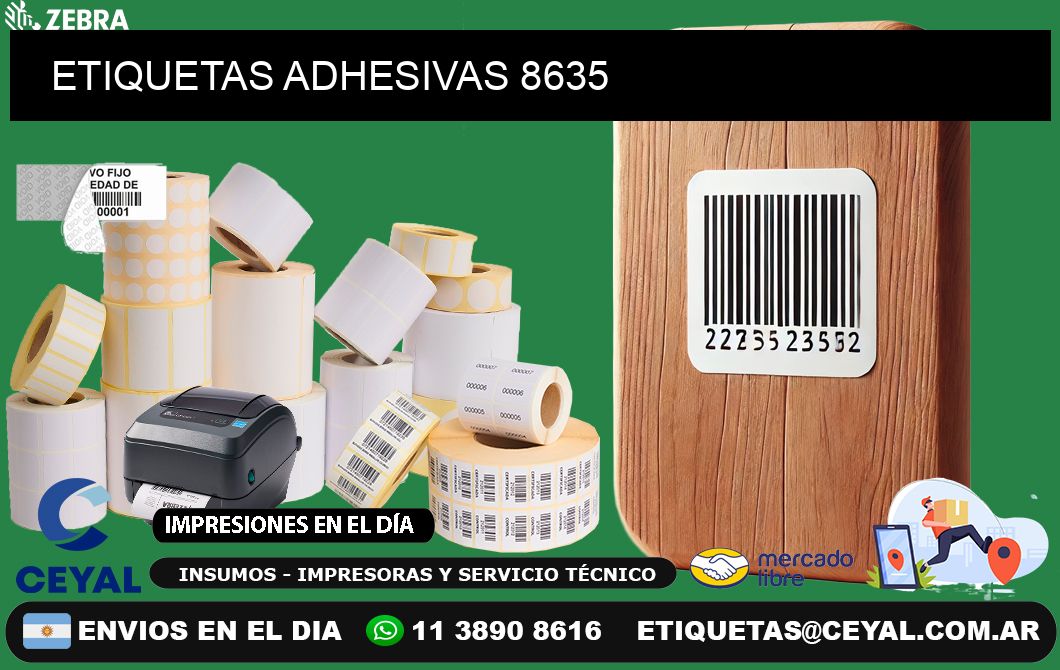 ETIQUETAS ADHESIVAS 8635