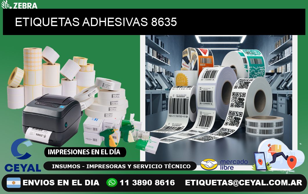 ETIQUETAS ADHESIVAS 8635