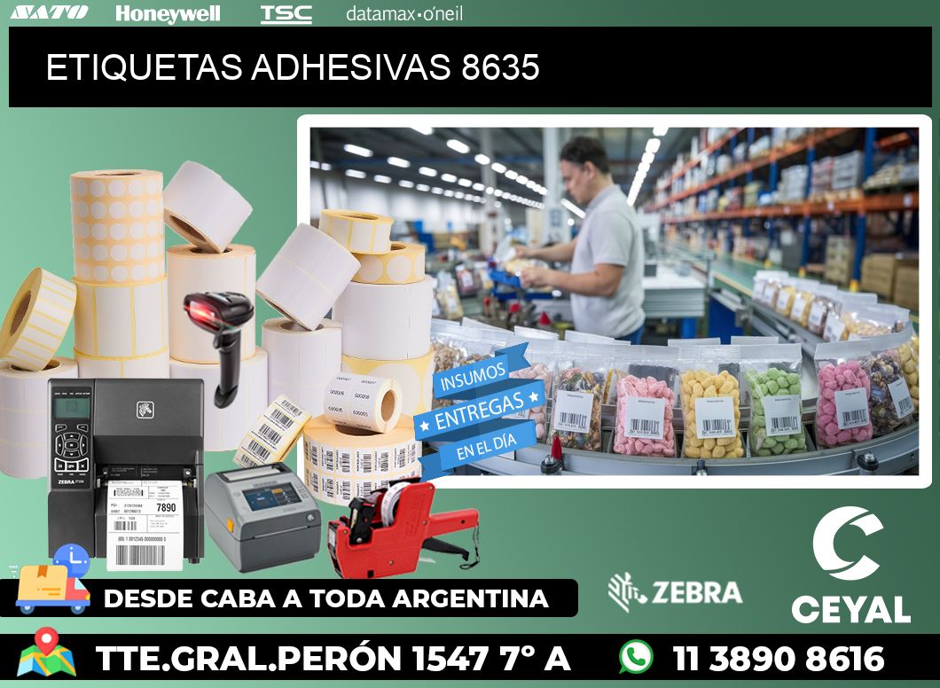 ETIQUETAS ADHESIVAS 8635