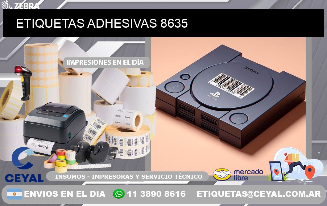 ETIQUETAS ADHESIVAS 8635