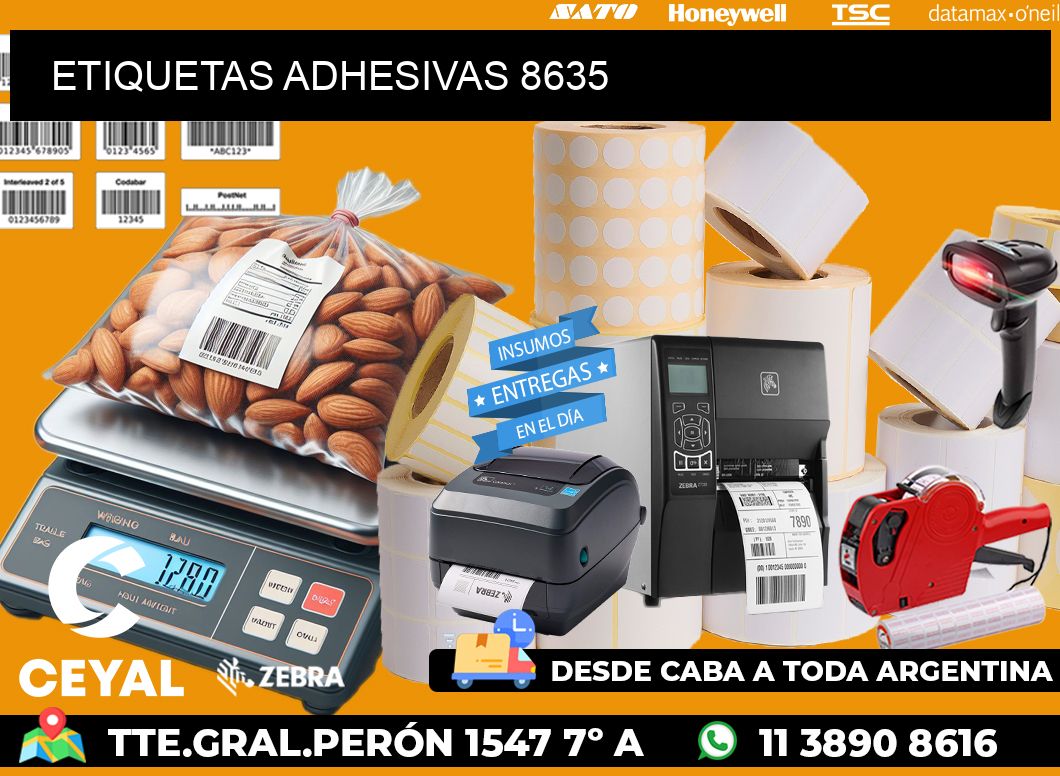 ETIQUETAS ADHESIVAS 8635