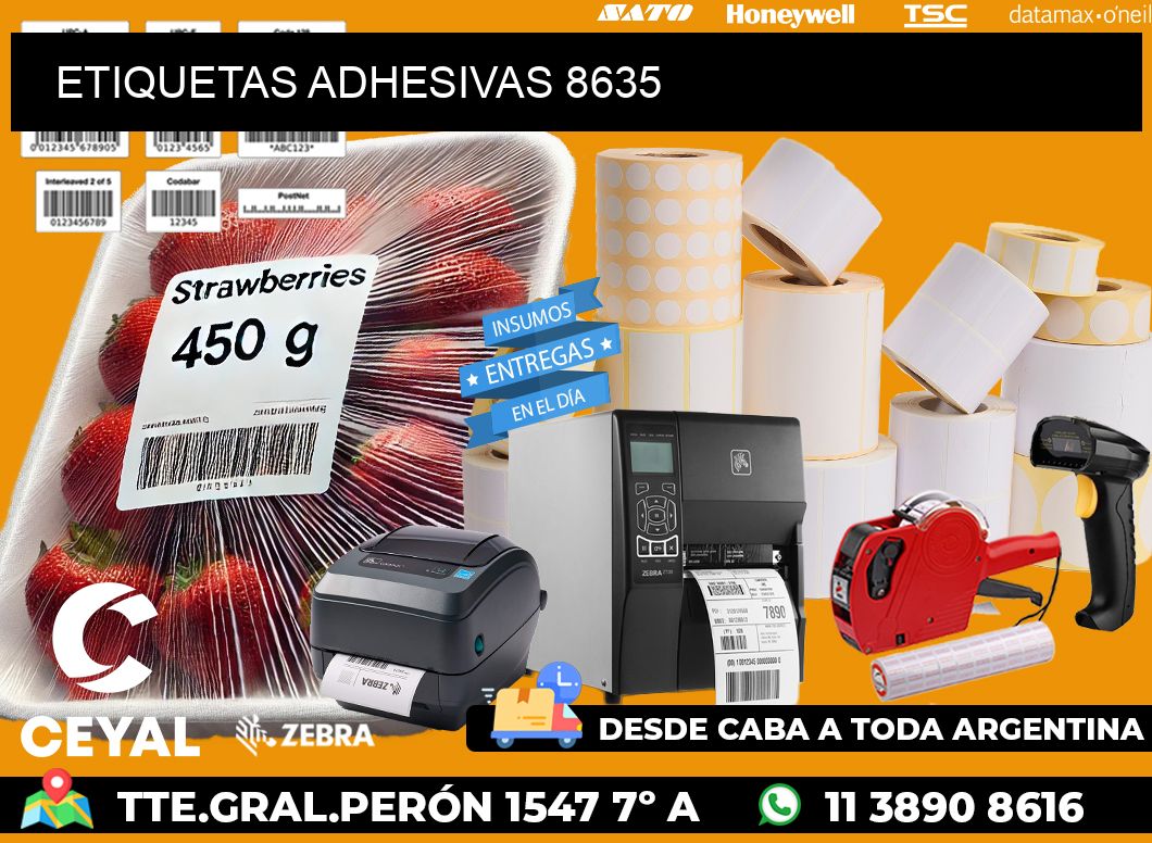 ETIQUETAS ADHESIVAS 8635