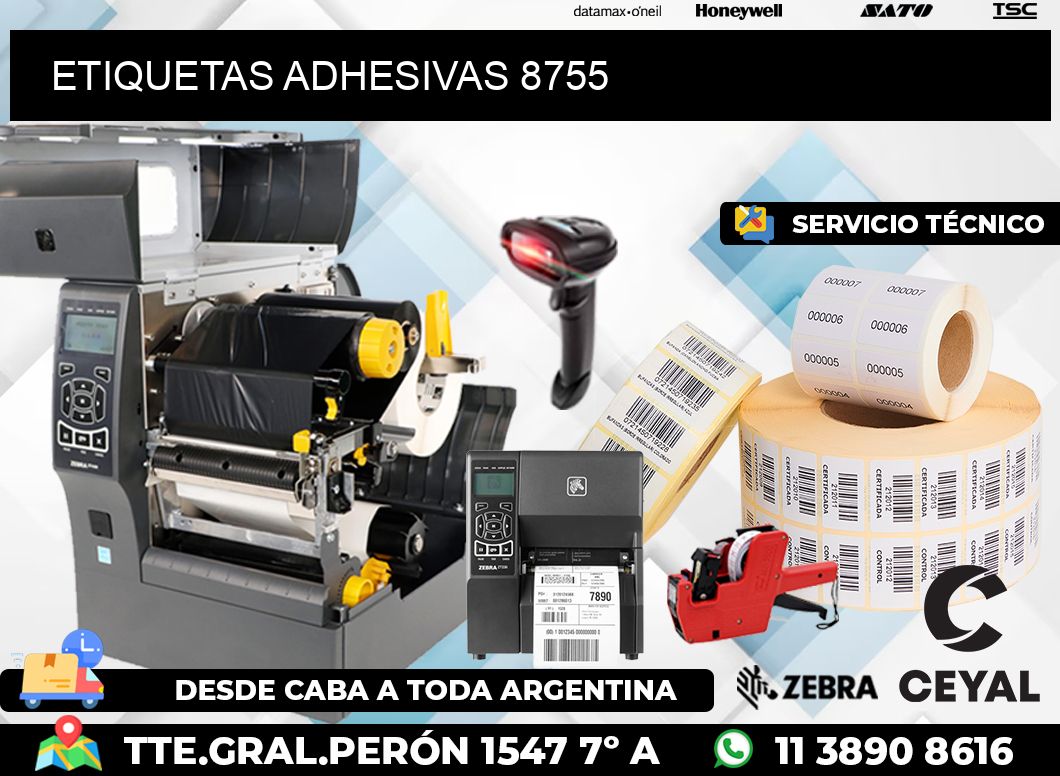 ETIQUETAS ADHESIVAS 8755
