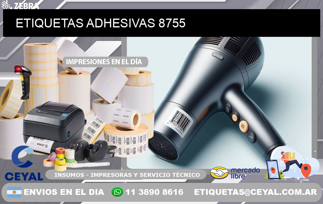 ETIQUETAS ADHESIVAS 8755