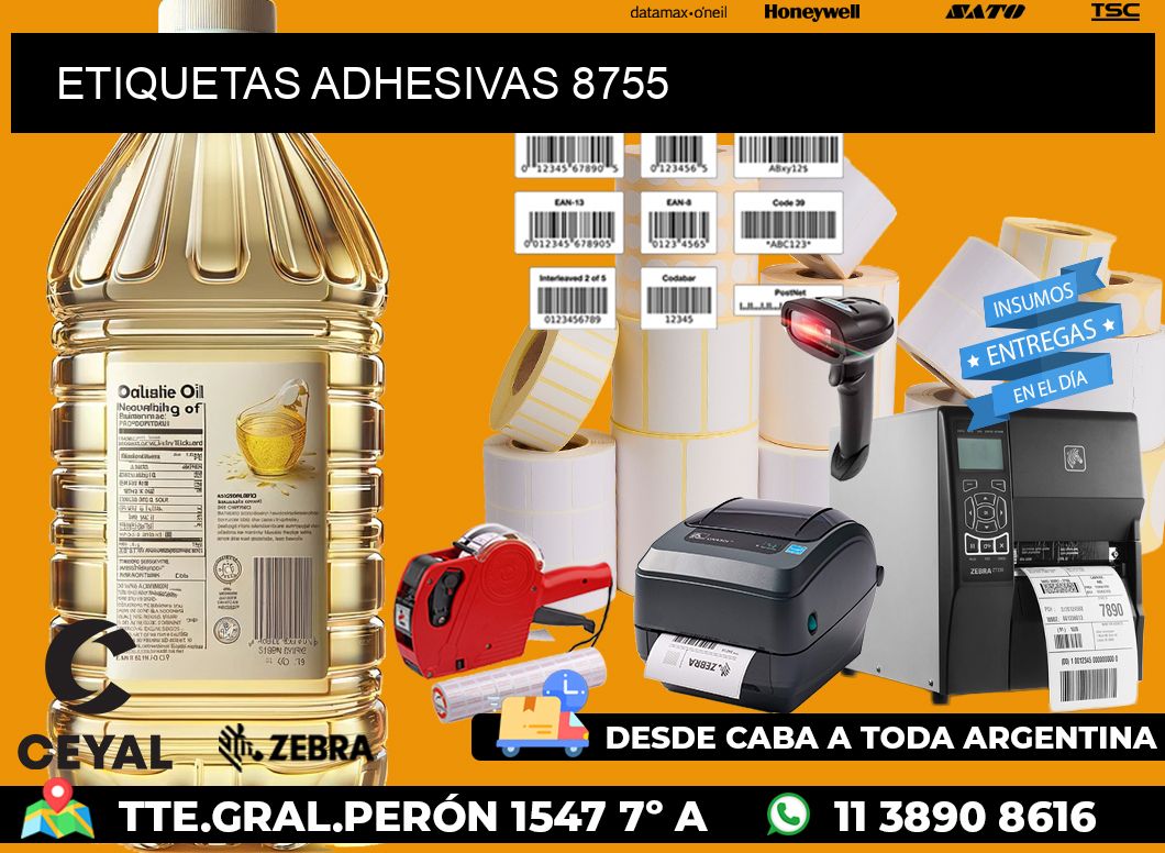 ETIQUETAS ADHESIVAS 8755