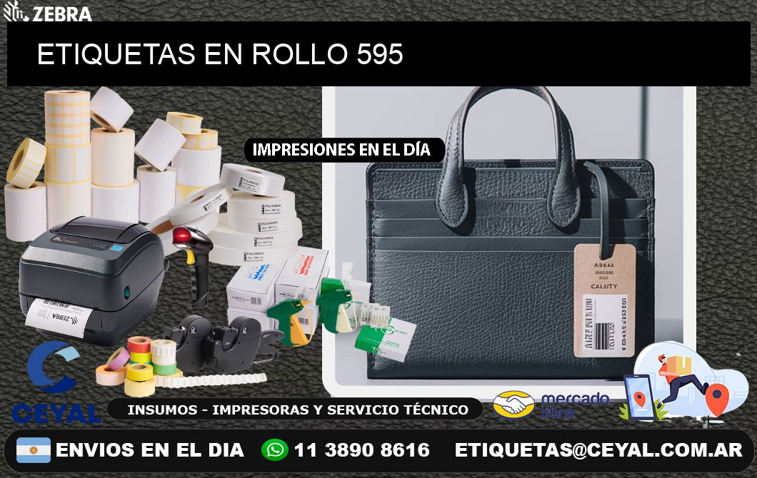 ETIQUETAS EN ROLLO 595