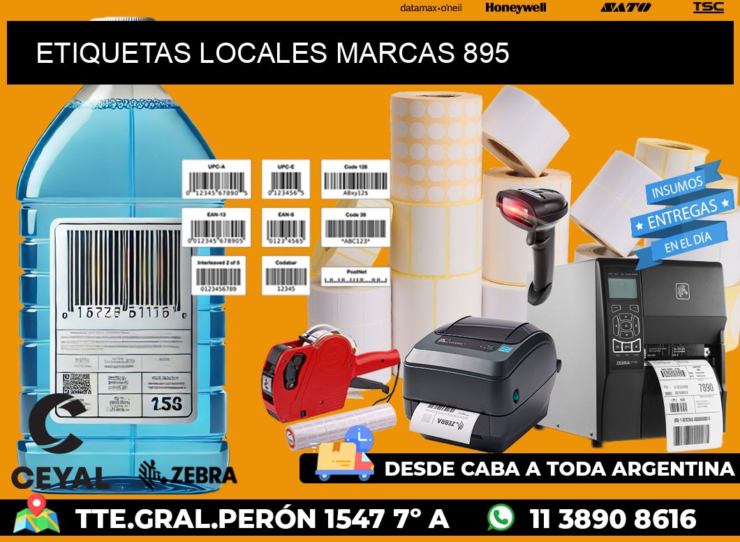 ETIQUETAS LOCALES MARCAS 895